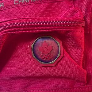 HBC Red  Canada Olympic Belt Bag with multi compartments